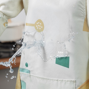 Women's <b>Apron</b> Set Waterproof Oil Proof Geometric Pattern <b>Kitchen</b> Home Use Durable Stylish - Product Image 4