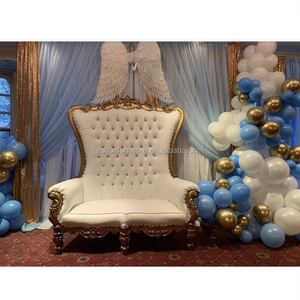 Chaises de <span class=keywords><strong>mariage</strong></span> en acier inoxydable, de luxe, haute qualité, chaises game King et Queen - Product Image 2