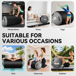 แผ่นรองลมสำหรับยิมนาสติกแบบมืออาชีพ Airtrack <span class=keywords><strong>PRO</strong></span> สำหรับฝึกซ้อมกายกรรม พาร์กัวร์ และทัมเบลลิ่ง - Product Image 4