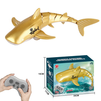 Jouet requin télécommandé 2,4G à l'échelle 1:18, requin haute simulation pour piscine, salle de bain, cadeau, jouets bateau télécommandés pour garçons et filles