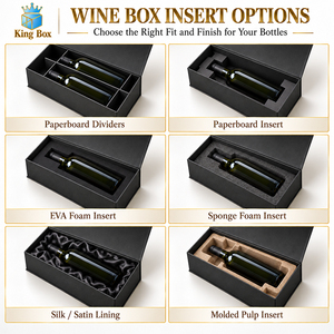Impresión de logotipo en tamaño personalizado, cartón rígido plegable de primera calidad para envasado de bebidas espirituosas, champán, whisky y vino. - Product Image 3