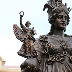 Fundición de fábrica Metal Latón <span class=keywords><strong>Diosa</strong></span> <span class=keywords><strong>Atenea</strong></span> Escultura <span class=keywords><strong>Estatua</strong></span> de bronce de tamaño real para decoración de jardín - Product Image 2