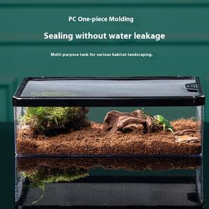 وصل حديثًا قفص تغذية مضاد للهروب-قفص تربية بلاستيكي آمن للضفادع ذات القرون السلاحف الهامستر الصغيرة - Product Image 2