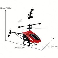 Mini hélicoptère électrique rechargeable télécommandé 2,4G, contrôlé par application, 2 canaux, résistant aux chutes, utilisation intérieure-extérieure, en plastique