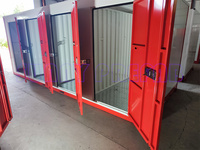 Conteneurs mobiles préfabriqués en acier, empilables, pliables, pour le stockage portable et l'auto-stockage, projets Norvège
