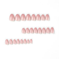 Faux ongles portables de style français blanc simple, ongles artificiels en gros, manucure, ongles à presser portables