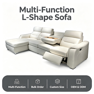 Sofá Modular en Forma de L con Mecanismo Reclinable Inteligente, Multifuncional, con Carga USB-C, Cama Plegable con Almacenamiento, Sofás para Sala de Estar L-308 Func - Product Image 6