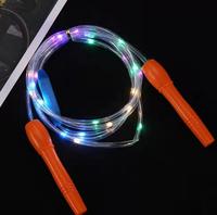 Fitness 2.6m regolabile USB LED luce per saltare corda arcobaleno RGB Flash luce singola corde per saltare