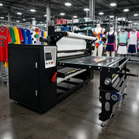 Presse à transfert thermique rotative par sublimation à tambour de 1,8 m à prix abordable pour petites productions
