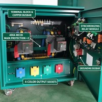 Panneau de synchronisation parallèle professionnel 380V 400V 50-500kVA avec différence de tension inférieure à 5 %, armoire de synchronisation réglable