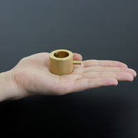 Bouton de meuble cylindrique moleté en laiton massif, poignée de tiroir creuse texturée pour armoire de cuisine, quincaillerie de meuble