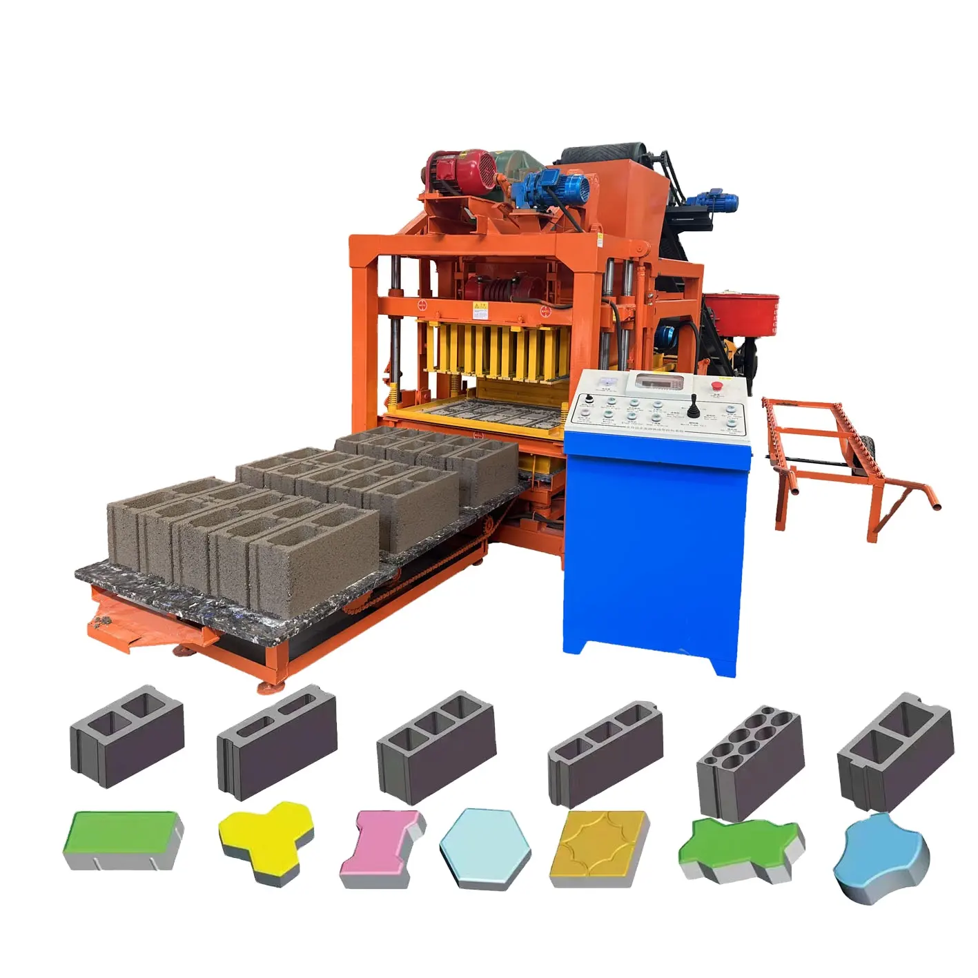 Used QT4-25 Recycling Machine Plastic Waste JH-12 Brick Making Machinery-Farm Industries' Solution Eco-Friendly Using Cement