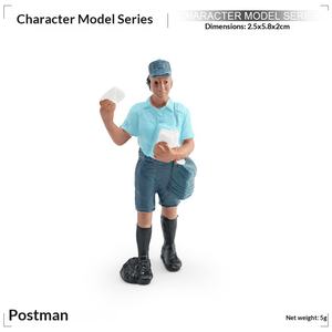 Modèle de ferme de simulation, berger, éleveur, agriculteur, paysan, femme, poupée, PVC, plateau de sable, ornements, ensemble de jouets faits à la main, 4-6 ans, <span class=keywords><strong>17</strong></span> - Product Image 6