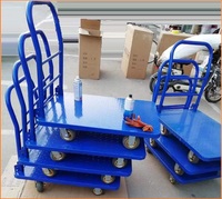 Carretilla de Plataforma Plegable de Acero con Cuatro Ruedas y Capacidad de 150/300/500/800 kg para Almacén, OEM