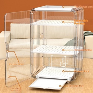 Boîte de <span class=keywords><strong>rangement</strong></span> pour biberons, rectangulaire, durable, pour l'organisation de la cuisine, avec égouttoir, anti-poussière, pour bébés - Product Image 3