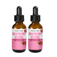 Gouttes liquides de cétone de framboise 3X Force, marque privée, extrait naturel de framboise, complément alimentaire, améliore l'immunité et le cerveau