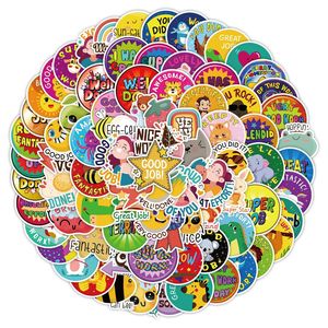 100 Uds pegatinas de recompensa <span class=keywords><strong>para</strong></span> niños y <span class=keywords><strong>estudiantes</strong></span> <span class=keywords><strong>para</strong></span> botella de pared libro vinilo buen trabajo dibujos animados chico regalo pegatina de grafiti - Product Image 2