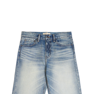 <span class=keywords><strong>Jeans</strong></span> en denim décontracté vintage Basic Nevada pour homme, coupe droite ample, 100 % coton, délavage Monkey Wash, avec <span class=keywords><strong>rivets</strong></span> - Product Image 3