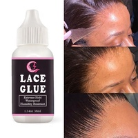 Colle adhésive invisible Clj en gros pour perruques, la meilleure colle à dentelle active et imperméable, et kit de coiffage résistant à la transpiration