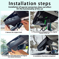 Enregistreur vidéo HD 4K pour GEELY TUGELLA, caméra embarquée avec deux objectifs DVR avant et arrière, GPS, plug and play
