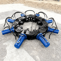 Coupe-pieux hydraulique de précision de 700 mm monté sur excavatrice avec contrôle de coupe précis pour les applications d'ingénierie civile