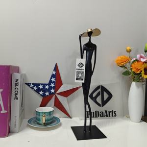 45x12x12cm luce di lusso astratta scultura ornamenti Hotel TV Cabinet soggiorno e <span class=keywords><strong>ingresso</strong></span> decorazioni artistiche - Product Image 3