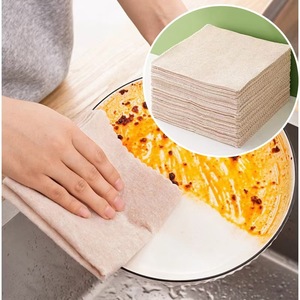 Magic Luffa Fiber Cleaning <b>Cloth</b> <b>Kitchen</b> Non-stick Oil Dishwashing <b>Cloths</b> Strong Water-absorbent Scouring Pads Dishcloths Towels - Product Image 1