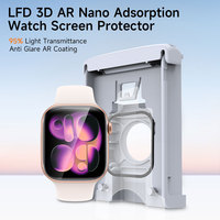 Protection d'écran en verre trempé 9H LFD 01 3D AR pour montre avec haute clarté, couverture intégrale des bords, résistance durable aux rayures