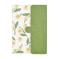 Carnet à trois volets à imprimé floral B6, journal personnalisable en papier épais avec couverture en PU, joli carnet de notes à fleurs pour étudiants et cadeaux