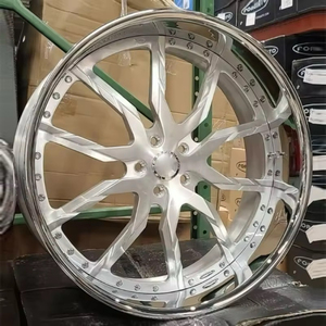 Rines Forjados de 2 Piezas de 18, 19 y 20 Pulgadas Escalonados para M3/M4/X5/X3/Z4 con Borde Pulido y Centro Cepillado, PCD 5x120/114.3/130 Disponible - Product Image 1