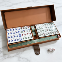 Tuiles de Mahjong Taïwanaises Personnalisées en Acrylique Scintillant - Tuiles de Mahjong Originales Gravées Taïwanaises, Tuiles de Mahjong Pailletées