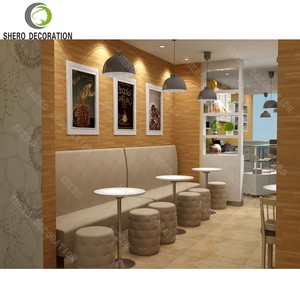 Mostrador de Cafetería Personalizable con Vitrina de Pan, Muebles de Lujo para Decoración de Cafeterías - Product Image 4
