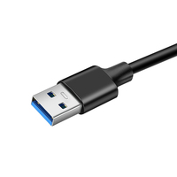 USB3.0 ke Tipe C Universal Data Line 10Gbps Hard Disk & 3A60W pengisian daya ponsel PD pengisian daya cepat untuk penggunaan kamera & Komputer