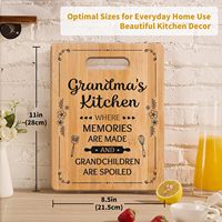Planche à découper gravée pour grand-mère, cadeau d'anniversaire unique avec des citations chaleureuses, accessoire de cuisine personnalisé