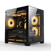 Boîtier de PC de jeu RGB M-ATX de haute qualité le plus populaire pour ordinateur de bureau, châssis et tours pour processeur