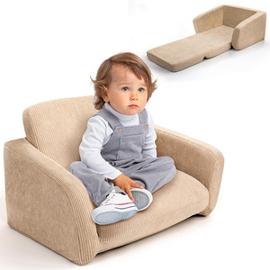 Giving Tree <b>Kids</b> <b>Sofa</b> Foldable Corduroy Chair For Toddlers 2 Years And Above With Handrails - Product Image 5
