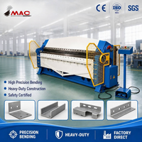 Machine à plier les tôles manuelle certifiée SMAC CE, Plegadora De Metal Sheet Folding Machine