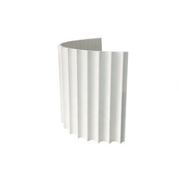 Panneau rainuré en MDF flexible avec apprêt blanc