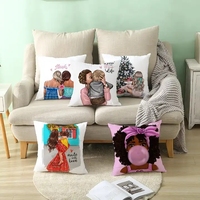 Housse de coussin tendance pour maman et bébé, motif Super Mom, pour la fête des mères, décoration de canapé, cadeau pour la maison