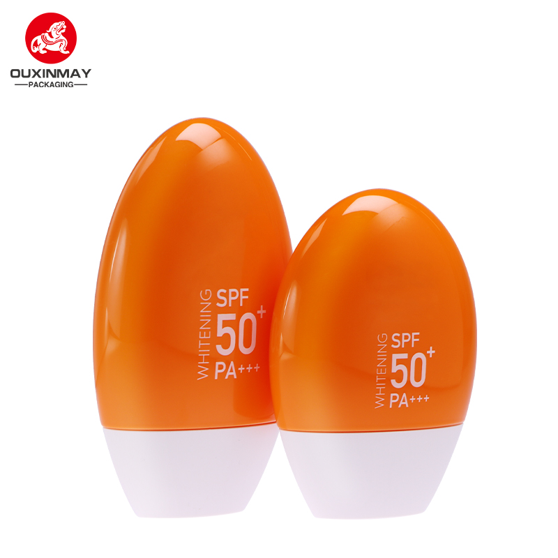 egg shape lotion tube bottle