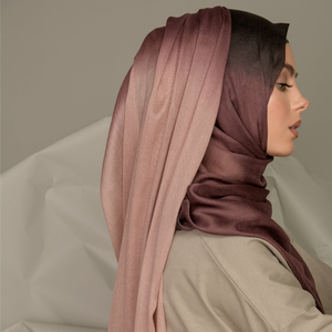 2025 Ombre Hijabs Premium Women's Scarf Gradient Color Floral Modal <b>Shawl</b> Breathable 180*90CM for Muslim <b>Ladies</b> - Product Image 2