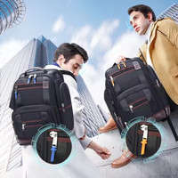 Grosir Laptop 15.6 inci tahan air Anti Maling, ransel perjalanan nilon bisnis ransel akhir pekan kapasitas besar