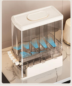 थोक 12.5 किलोग्राम अनाज कंटेनर रसोई बहुक्रियाशील खाद्य-ग्रेड चावल जार प्लास्टिक खाद्य-ग्रेड सामग्री रसोई अनाज डिस्पेंसर - Product Image 2