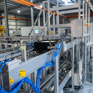 Vertical Lift Conveyor for Multi-Level Battery Production Line Featuring Space Saving Design and High Precision Servo Positionin - Product Image 1