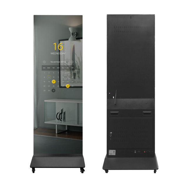 Floor Stand Lcd Touch Screen Magic Smart Led Mirror Interactive Digital Signage and Displays Advertising Players Screen Kiosk