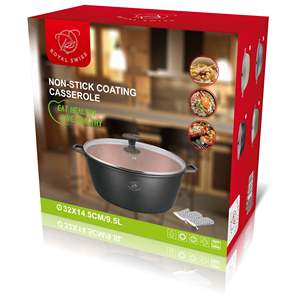 เครื่องครัว cocotte ขนาด32ซม. สีนัวร์สีเบจ - Product Image 1
