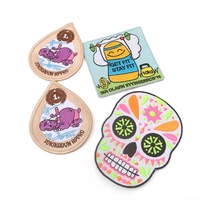 Haute Qualité Sans Minimum Personnalisé Mignon Dessin Animé Logo Insignes de Tissu Bébé Robe Pull Fer sur les Patchs De Broderie À La Main Dessins