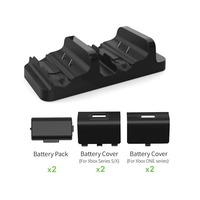 Pengontrol Nirkabel Pengisian Daya Ganda Ganda Isi Ulang Baterai Kit Pengisian Daya X1 Dok Dasar Pengisi Daya untuk Xbox One Slim/One X