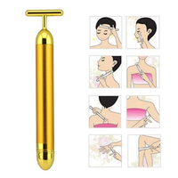 24K Gold Energie-Schönheitsroller Handgehaltener Vibrationsmassageroller Gesichtsstraffungsgerät 6000 Mal/min DV1.5 Power Körper- und Augenpflege Kommerziell & Zuhause