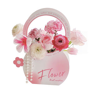 Venta al por mayor cajas de cartón para flores cajas de rosas cesta de flores para ramo - Product Image 3